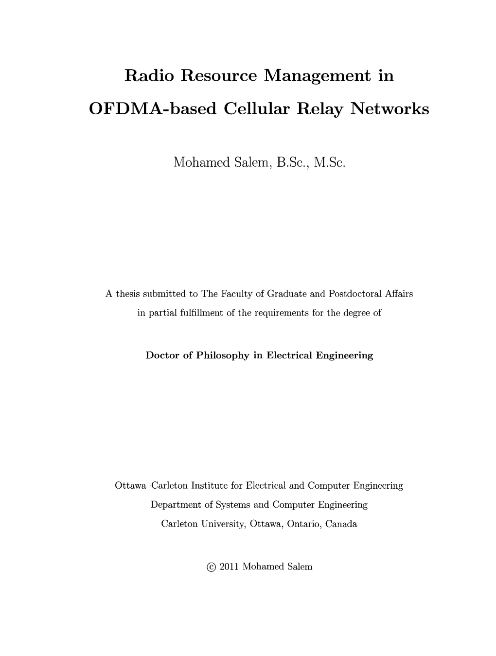 Radio Resource Management in OFDMA-Based Cellular Relay Networks