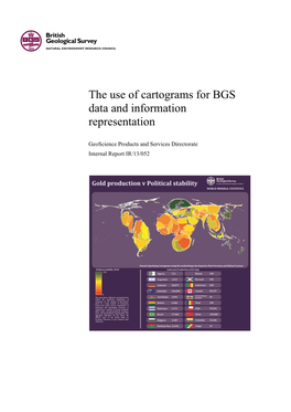 The Use of Cartograms for BGS Data and Information Representation