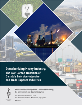 Decarbonizing Heavy Industry: the Low-Carbon Transition of Canada’S Emission-Intensive and Trade-Exposed Industries