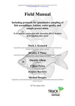 Fish Sampling Protocol Including Sample Preservation (Section 3) O Habitat Sampling Protocol (Section 4)