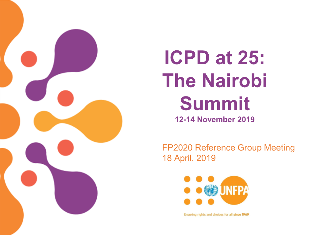 ICPD at 25: the Nairobi Summit 12-14 November 2019