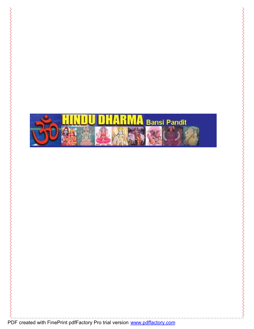 Hindu Dharma by Bansi Pandit