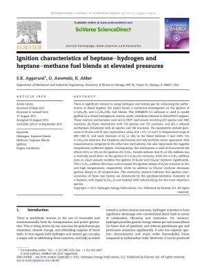 Ignition Characteristics of Heptane-Hydrogen and Heptane