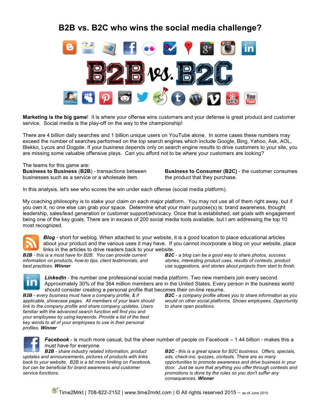 B2B Vs. B2C Who Wins the Social Media Challenge?