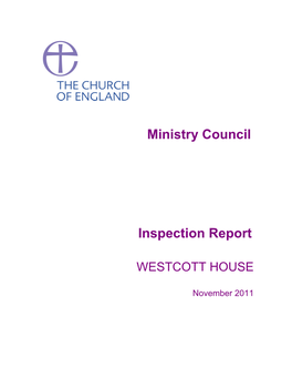 Westcott Inspection Report