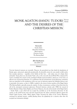 SANDU TUDOR) Article and the DESIRES of the CHRISTIAN MISSION