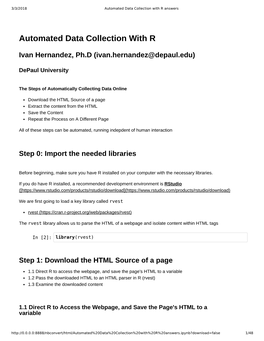 Automated Data Collection with R Answers