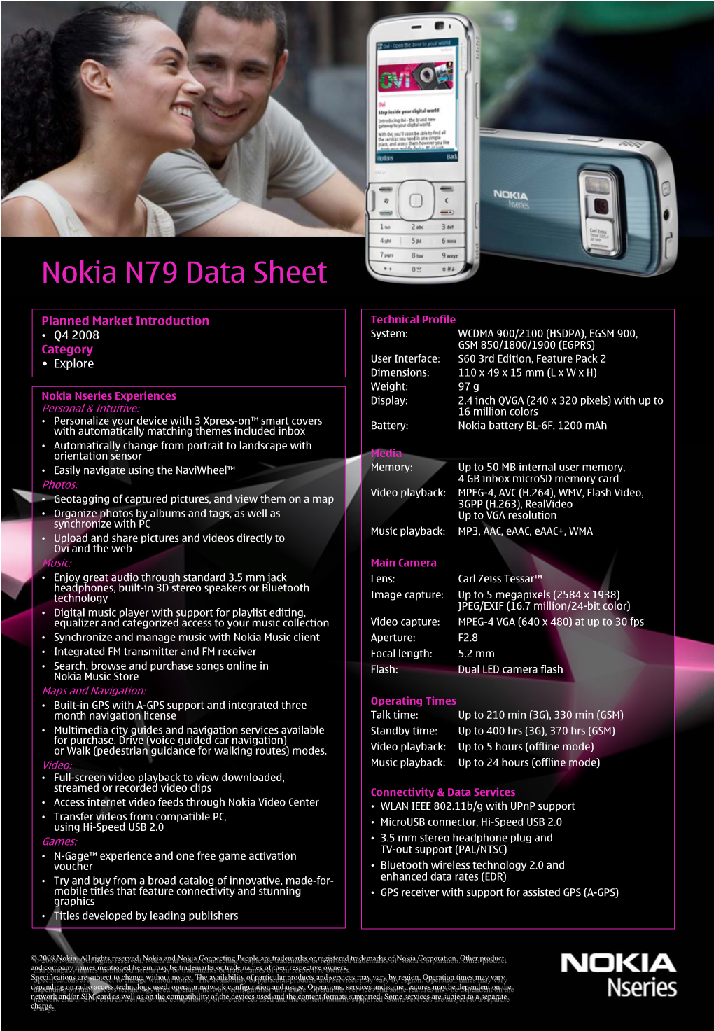 Nokia N79 Data Sheet
