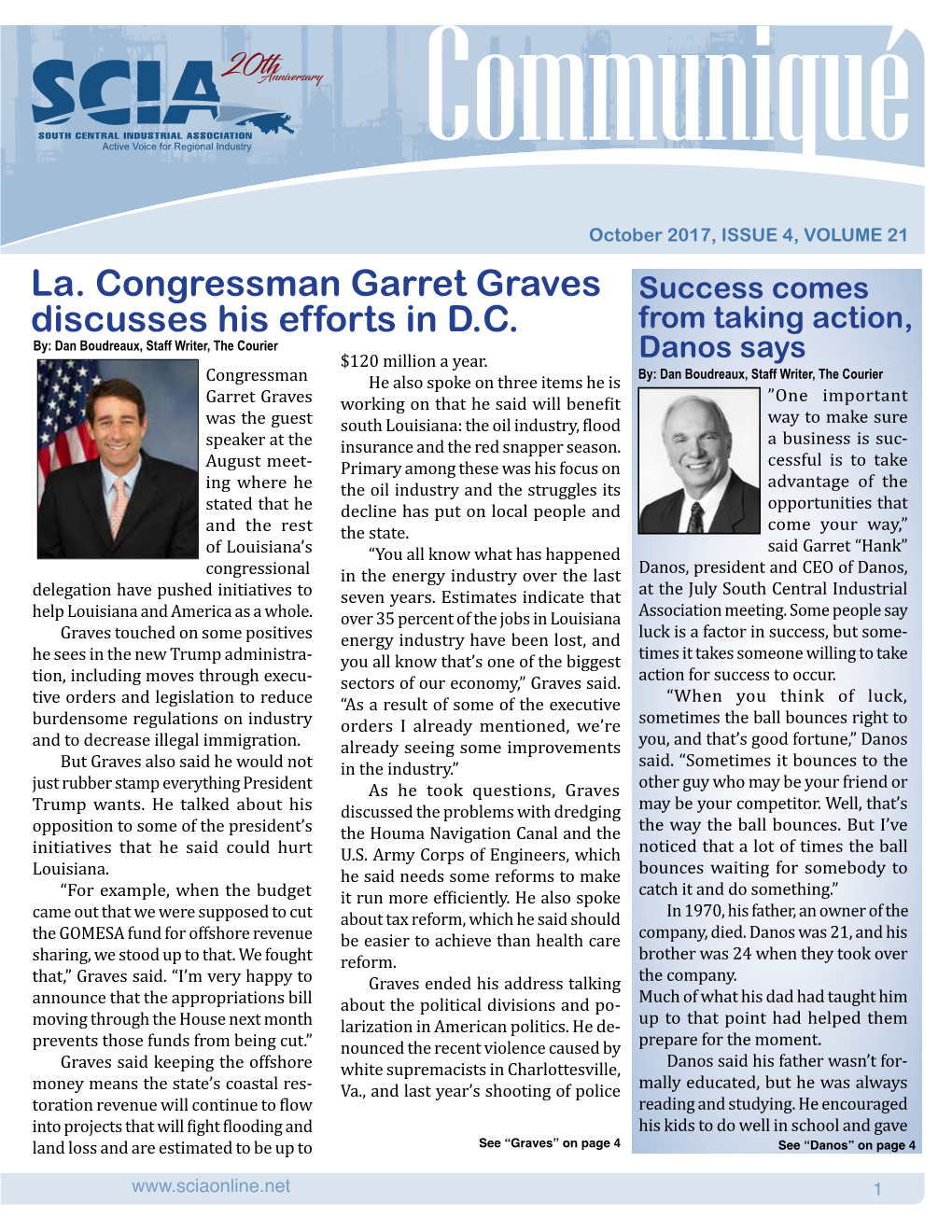 La. Congressman Garret Graves Discusses His Efforts in D.C