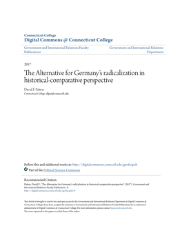 The Alternative for Germany's Radicalization in Historical-Comparative Perspective