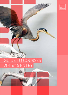 Guide to Courses 2015/16 Entry 2 — 2
