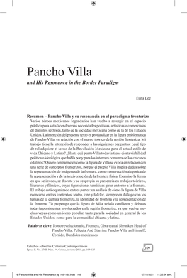 Pancho Villa and His Resonance in the Border Paradigm