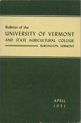 1950-1951 Undergraduate Catalogue