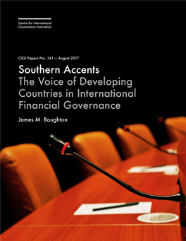 Southern Accents the Voice of Developing Countries in International Financial Governance