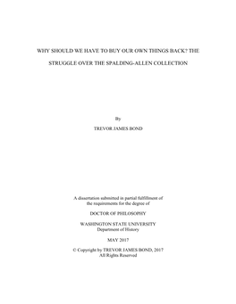 The Struggle Over the Spalding-Allen Collection, the Ohio Historical Society Resisted