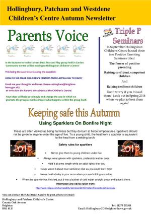Hollingbury, Patcham and Westdene Children's Centre Autumn Newsletter