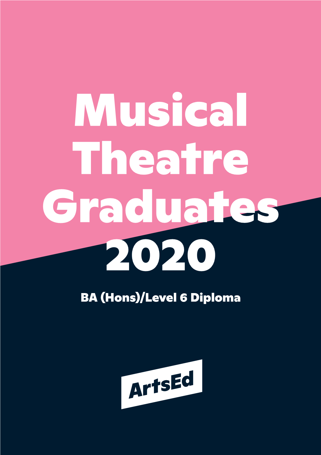 Musical Theatre Graduates 2020 BA (Hons)/Level 6 Diploma Musical Theatre Part / Title Production Details