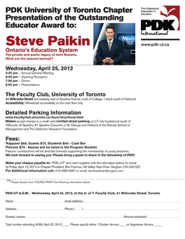 Steve Paikin Ontario’S Education System the Private and Public Legacy of John Roberts