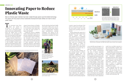 Innovating Paper to Reduce Plastic Waste