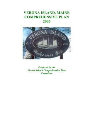 Verona Island, Maine Comprehensive Plan 2006