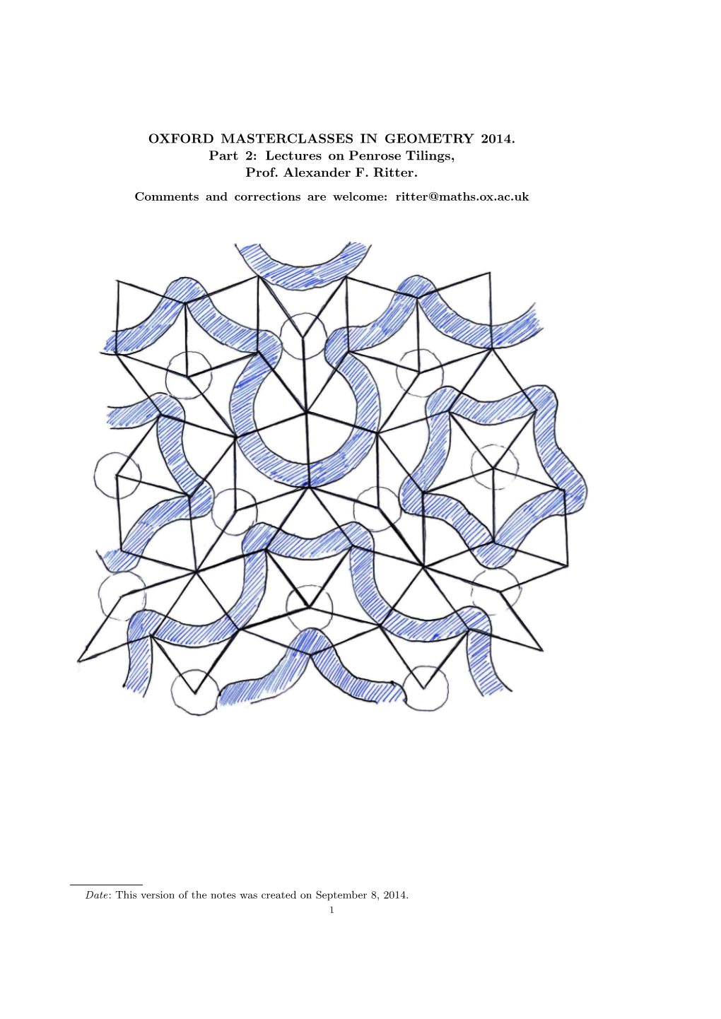 Lectures on Penrose Tilings, Prof