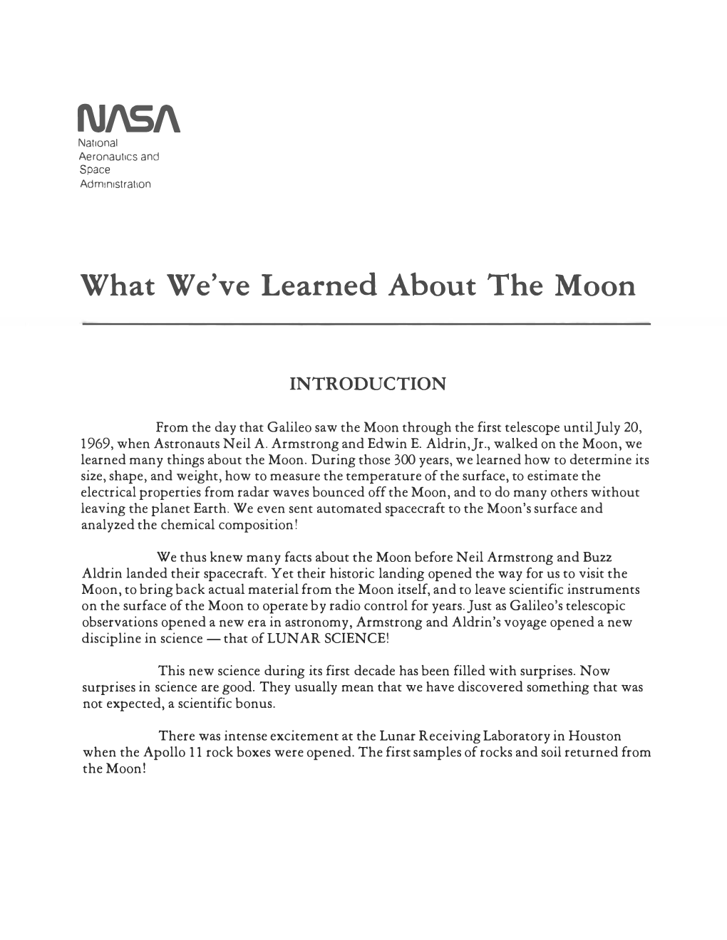What We Have Learned About the Moon