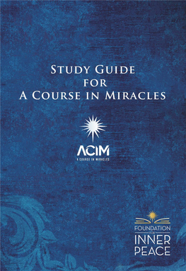 Study Guide for a Course in Miracles