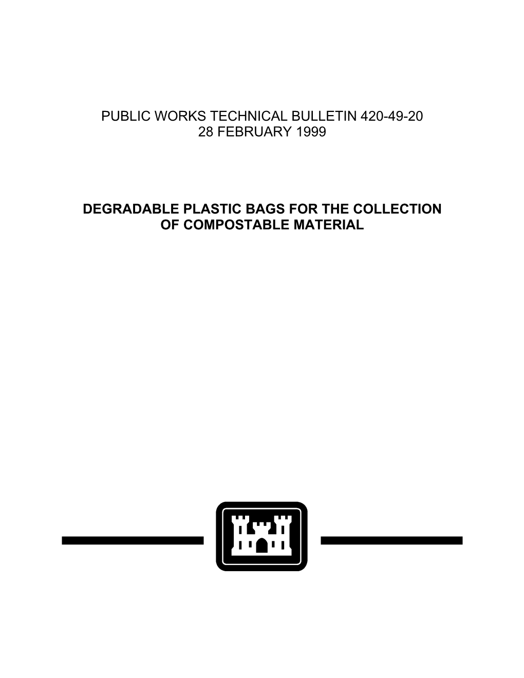 PWTB 420-49-20 Degradable Plastic Bags for the Collection Of