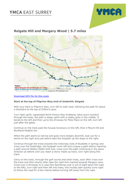 Reigate Hill and Margery Wood | 5.7 Miles