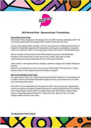 2019 Brand Pack - Sponsorships / Fundraising