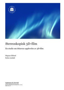 Stereoskopisk 3D-Film