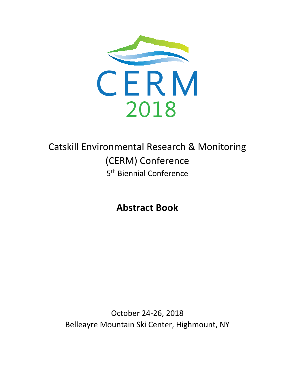 CERM 2018 Abstract Book