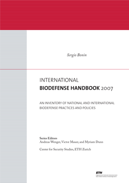International Biodefense Handbook 2007