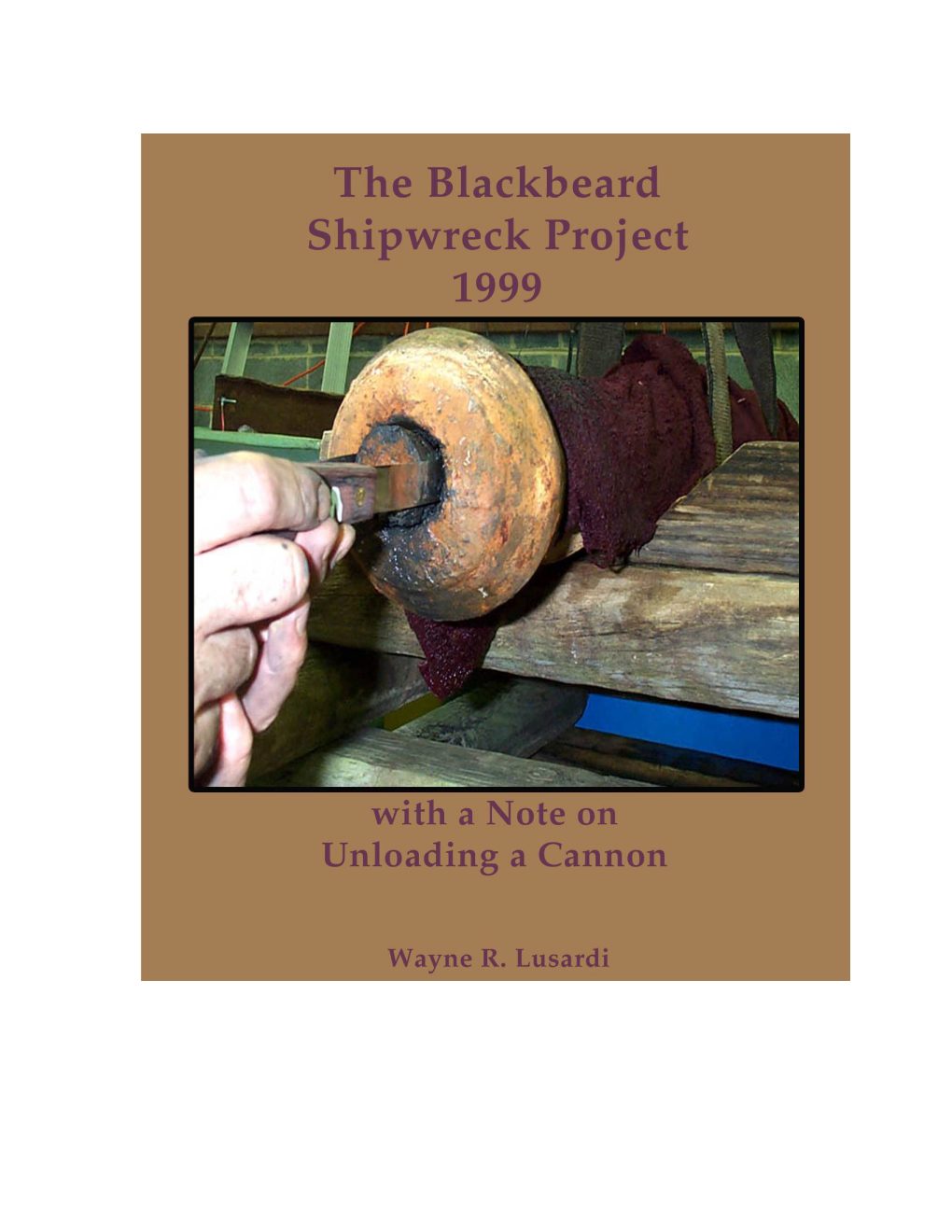 Lusardi 1999- Blackbeard Shipwreck Project with a Note on Unloading A