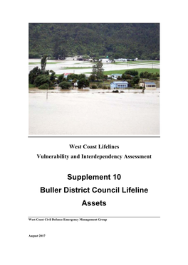 Supplement 10 Buller District Council Lifeline Assets