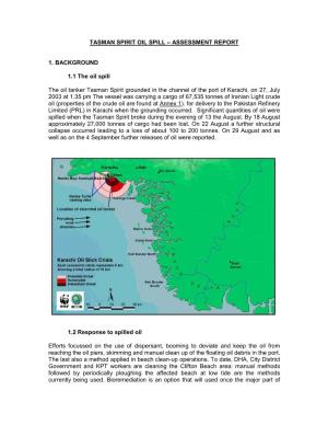 Tasman Spirit Oil Spill – Assessment Report