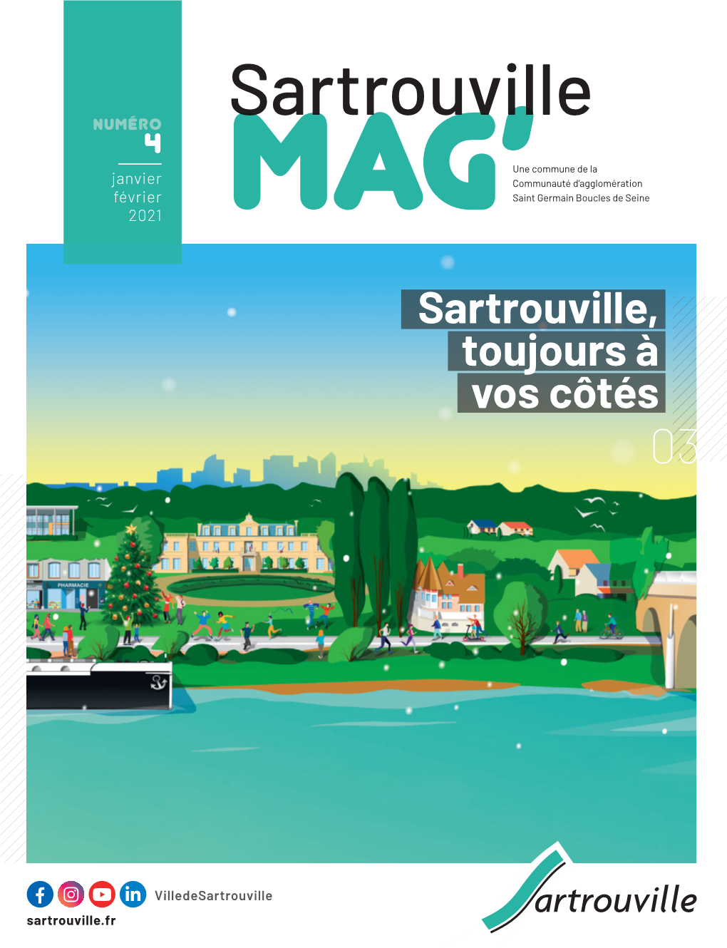 Sartrouville NUMÉRO 4 Une Commune De La Janvier Communauté D’Agglomération Février Saint Germain Boucles De Seine 2021 Mag’