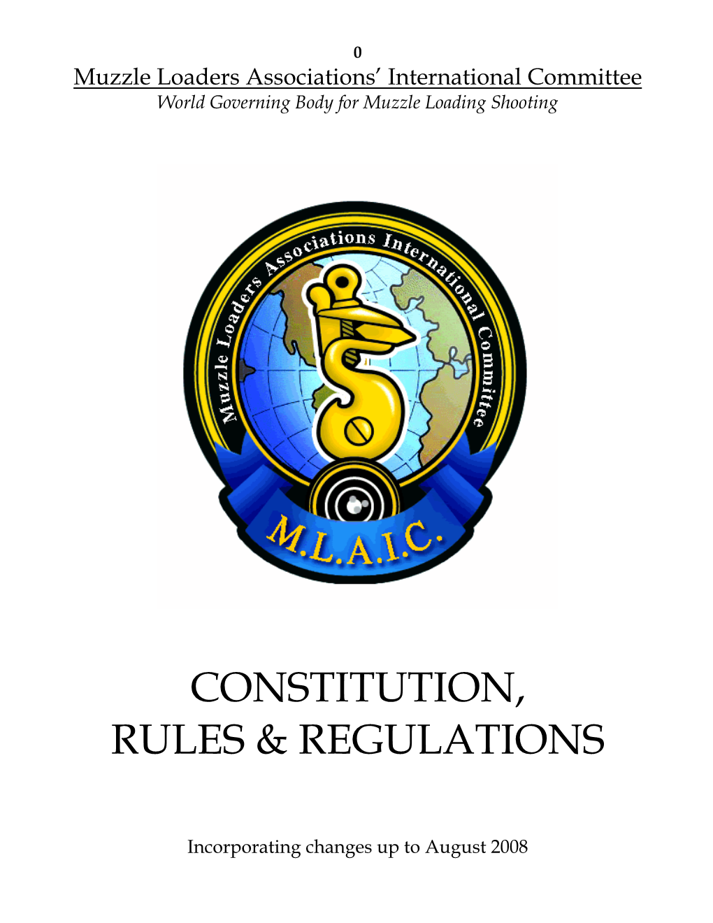 Constitution, Rules & Regulations
