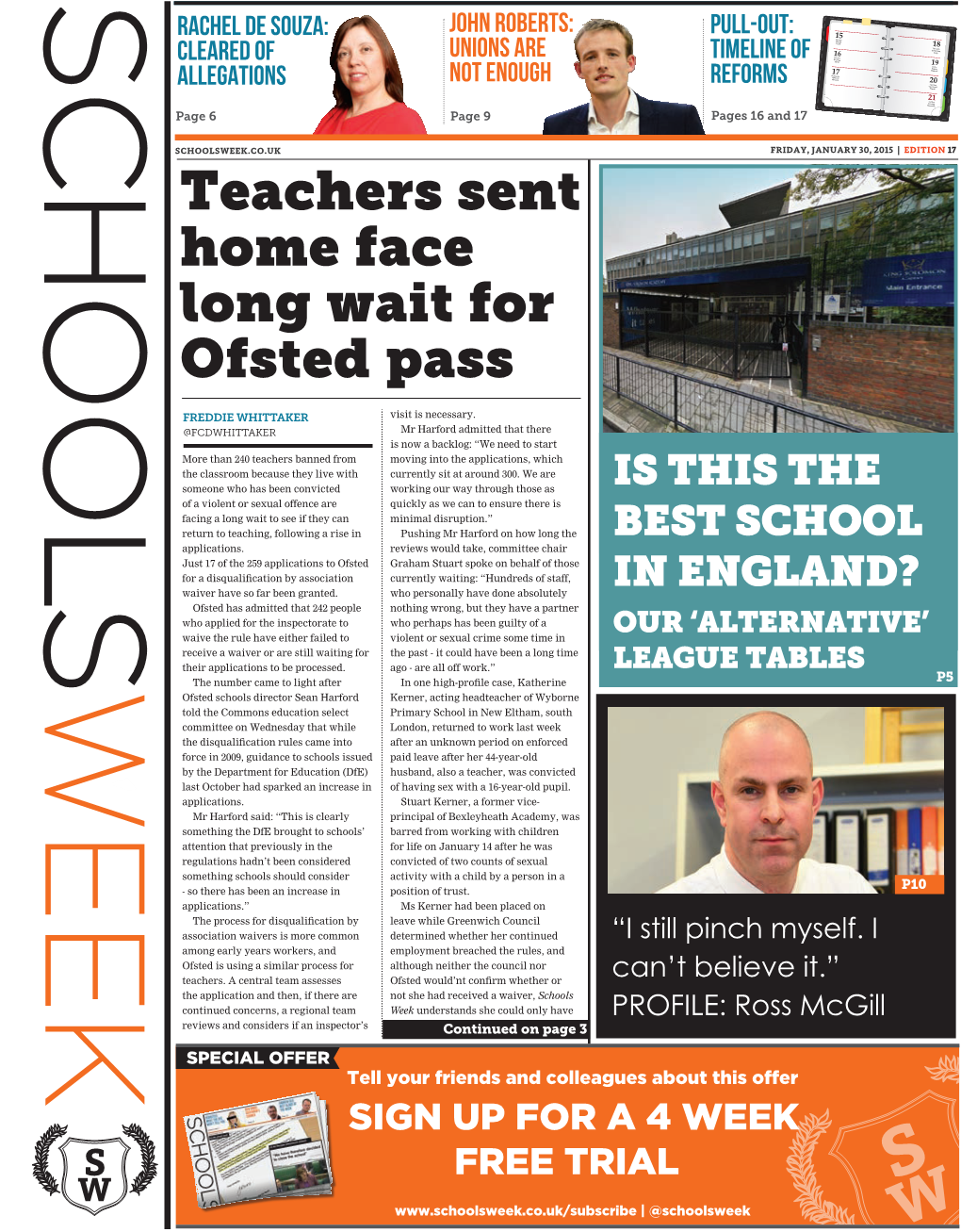 Teachers Sent Home Face Long Wait for Ofsted Pass