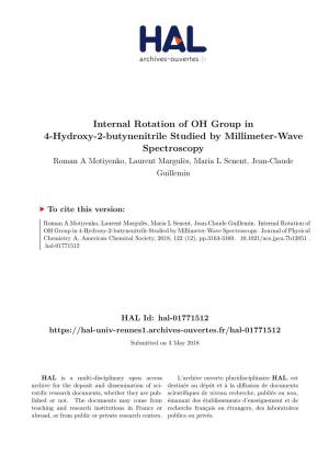 Internal Rotation of OH Group in 4-Hydroxy-2-Butynenitrile Studied