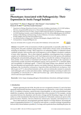 Their Expression in Arctic Fungal Isolates