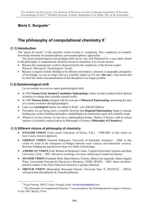 The Philosophy of Computational Chemistry II