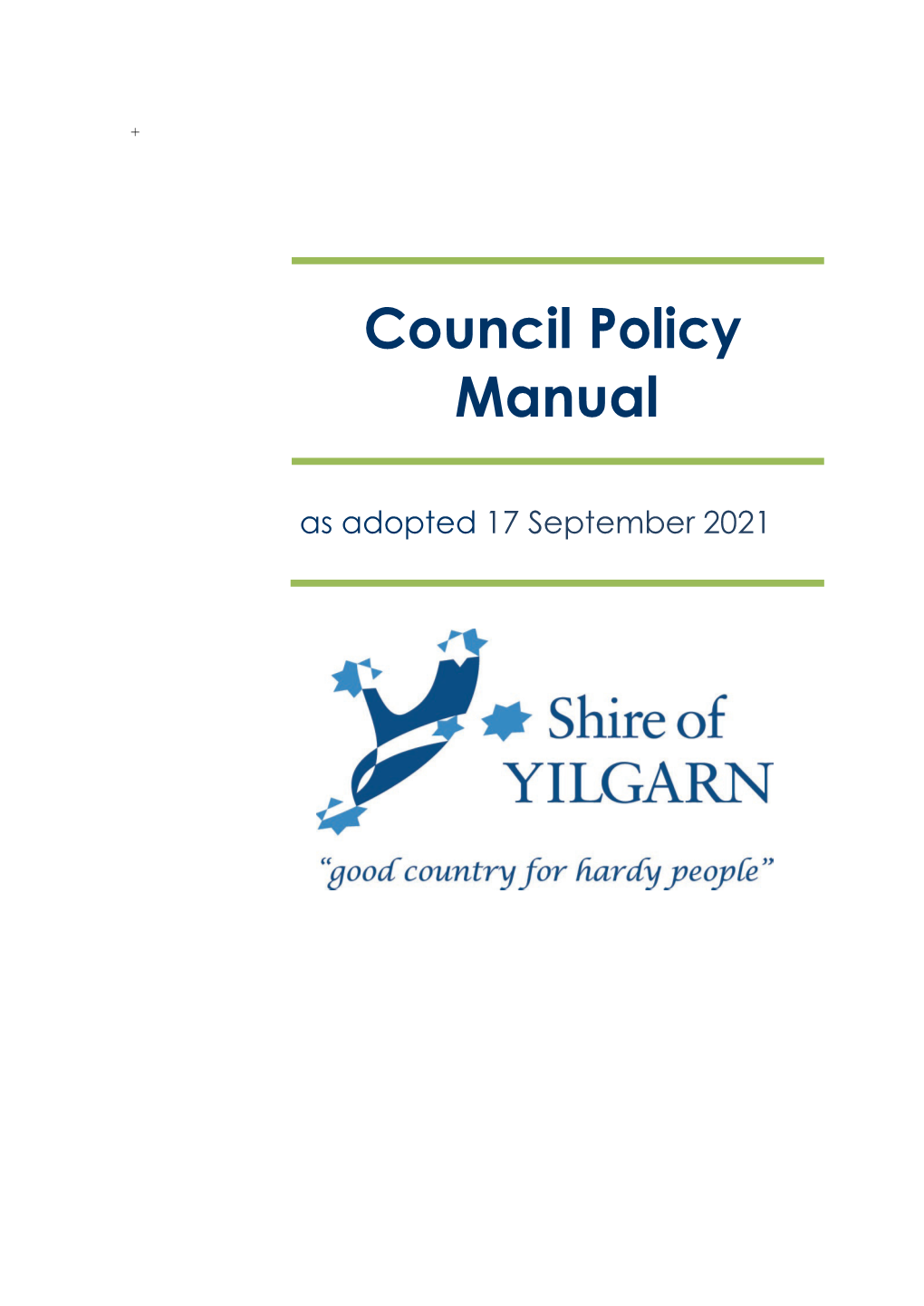 Council Policy Manual