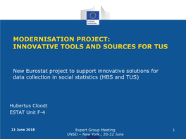 Modernisation Project: Innovative Tools and Sources for Tus