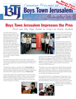 Canadian Friends of Boys Town Jerusalem