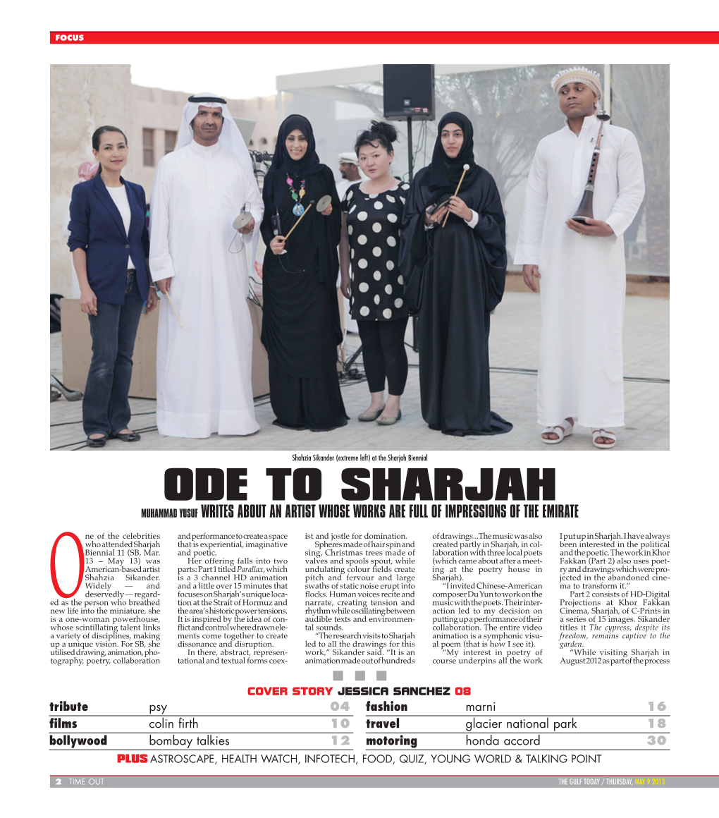Ode to Sharjah the Gulf Today 9 May 2013