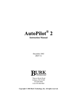Autopilot 2 Manual