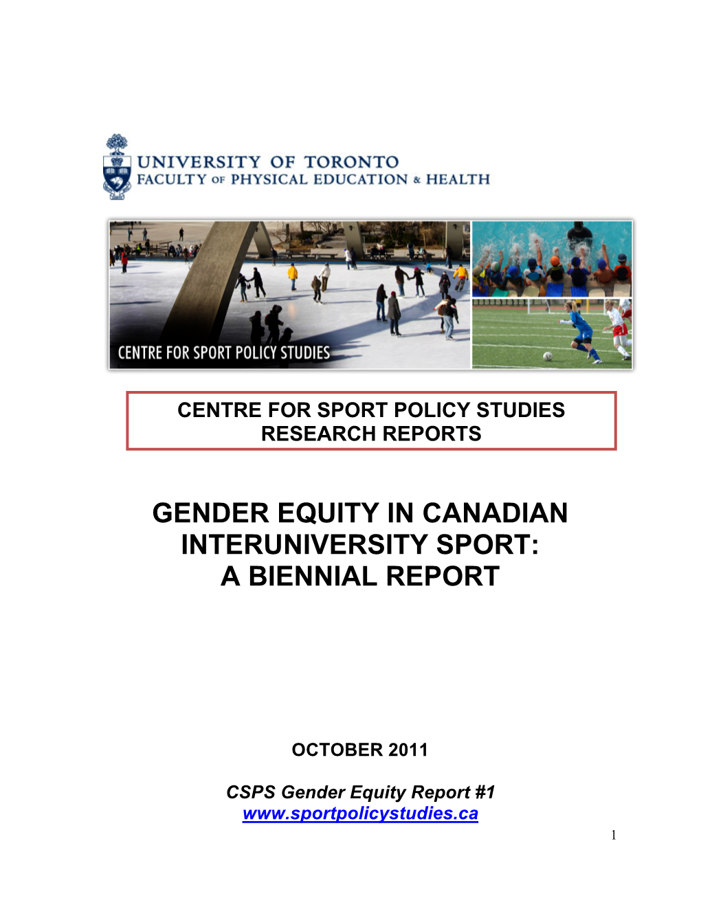 Gender Equity in Canadian Interuniversity Sport: a Biennial Report