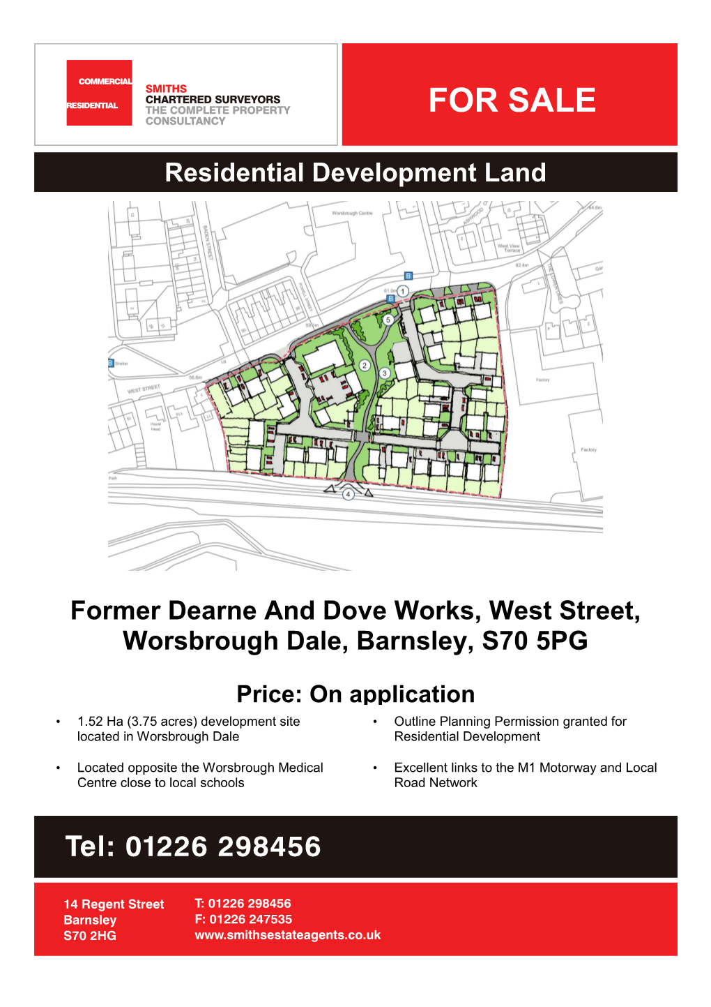 FOR SALE Residential Development Land Former Dearne