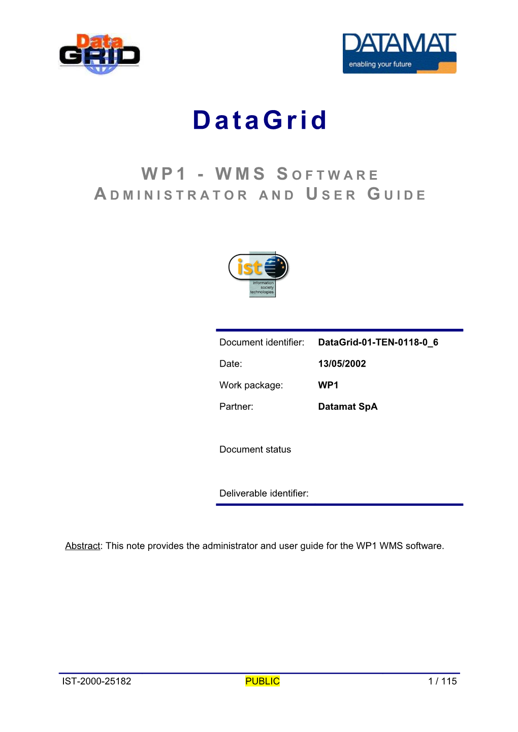 WMS SW Admin and User Guide